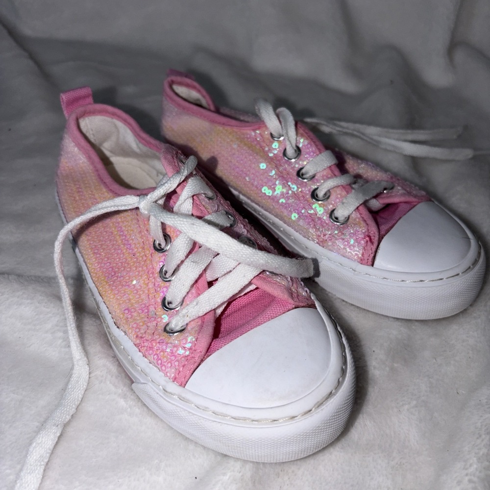 Toandon Toddler Sparkle Sneakers 13 Lightweight Glitter Birthday Breathable